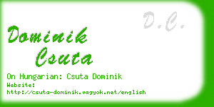 dominik csuta business card